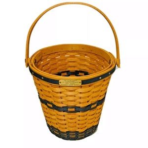 Longaberger Mini Bankerās Waste Basket NIB